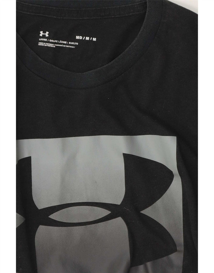 Under Armour Camiseta gráfica para hombre, parte superior mediana negra