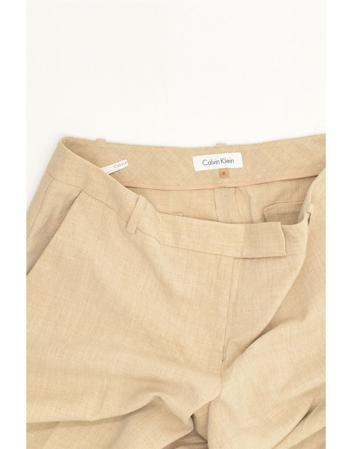 CALVIN KLEIN Womens Straight Suit Trousers US 6 Medium W32 L32 Beige | Vintage Calvin Klein | Thrift | Second-Hand Calvin Klein | Used Clothing | Messina Hembry 