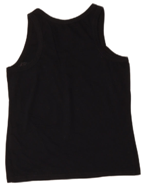 Vans Camiseta sin mangas para mujer UK 40 Small Black Colourblock Cotton