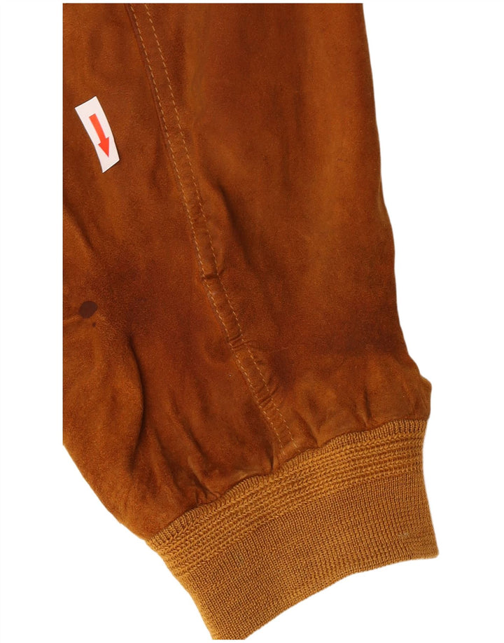 Harry&Moore Chaqueta Bomber de Ante para Hombre EU 56 3XL Cuero Beige