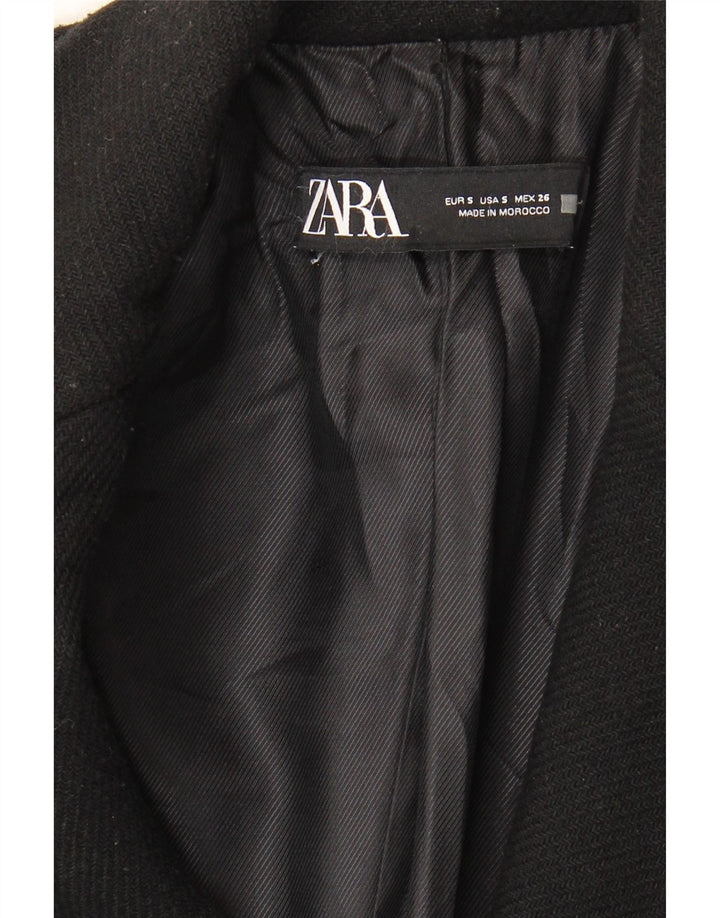 Zara Mujer Abrigo Reino Unido 10 Pequeño Negro