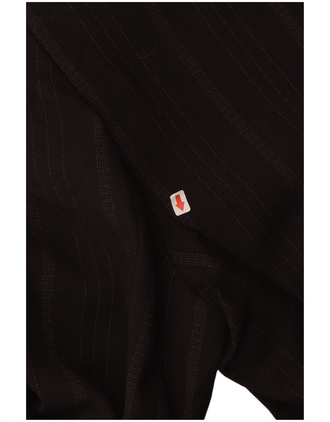 Sportstaff Chaqueta tipo blazer larga con 1 botón para mujer, talla 40, talla pequeña, color marrón, a rayas