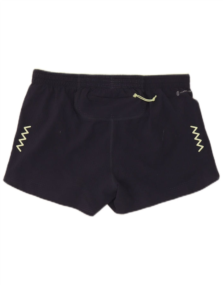Adidas Pantalones cortos deportivos Aeroready para mujer Reino Unido 14 Medio azul marino Poliéster