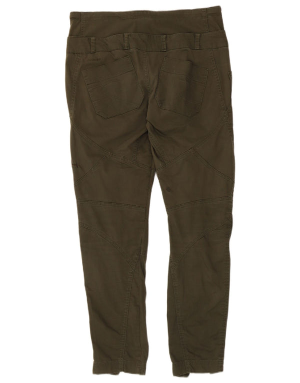 Nike Pantalones casuales ajustados para mujer UK 10 Small W32 L27 Caqui