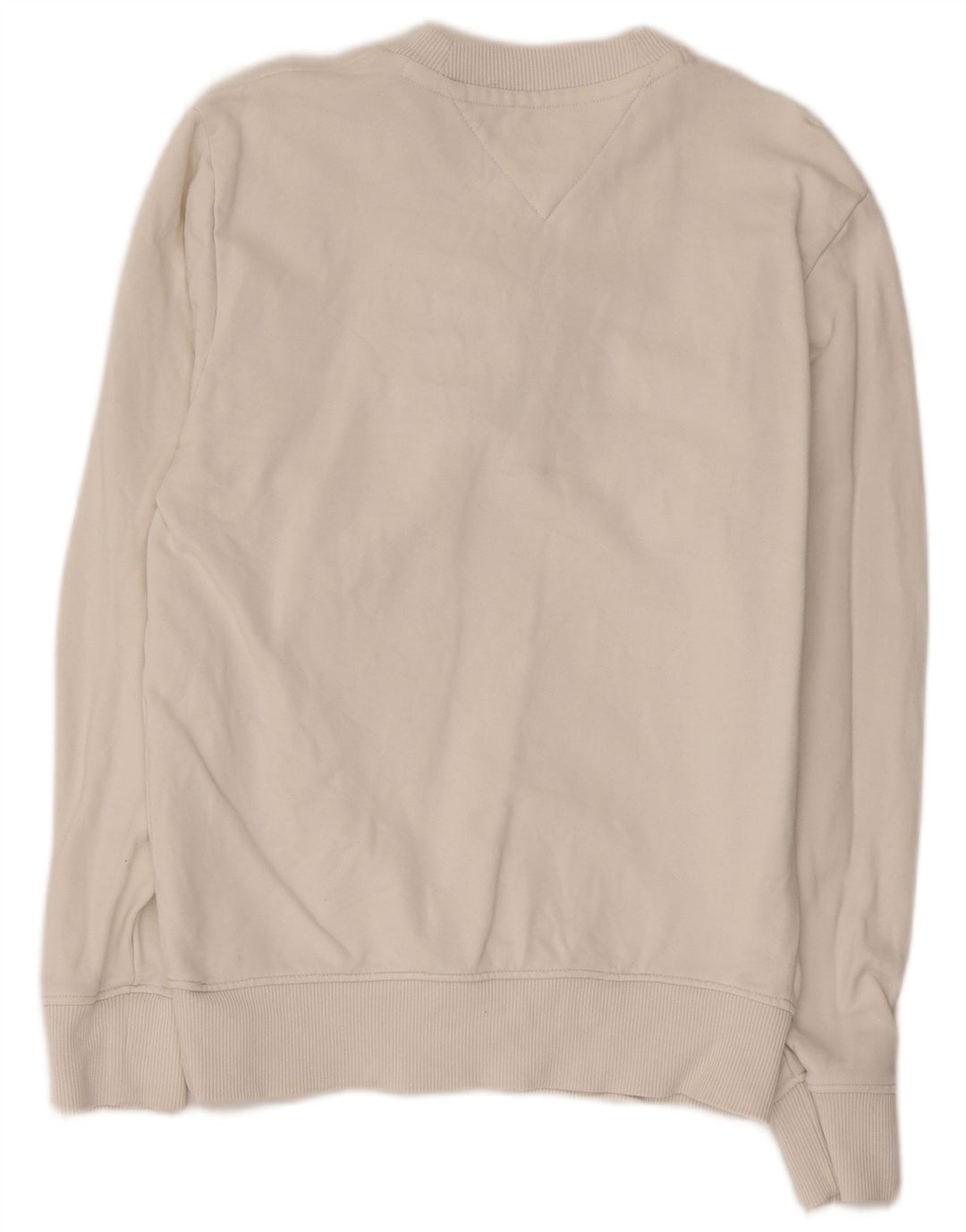 TOMMY HILFIGER Sudadera gráfica para mujer Jersey UK 6 XS Algodón blanco