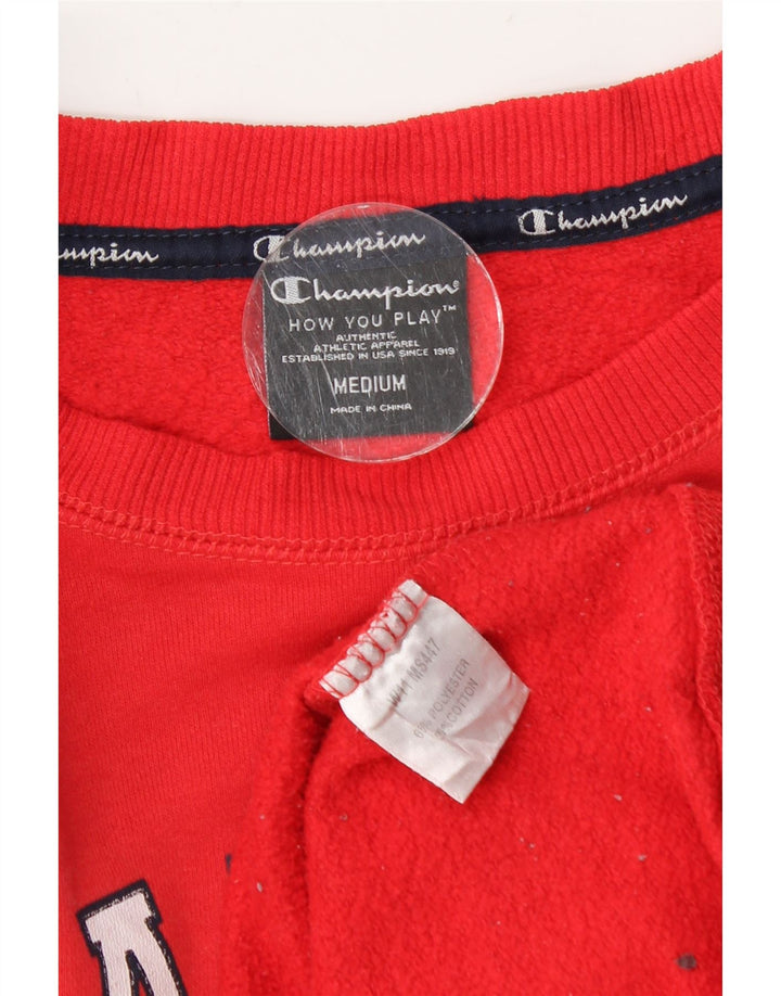 Champion Sudadera Gráfica para Hombre Jersey Jersey Mediano Rojo Poliéster