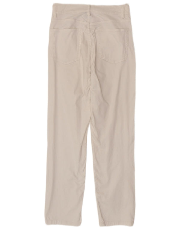 Massimo Dutti Pantalón Casual Recto Mujer EU 36 XS W26 L26 Blanco Algodón