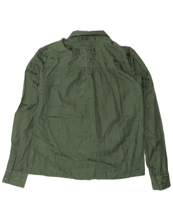 Reiss Blusa para mujer UK 10 Small Algodón verde