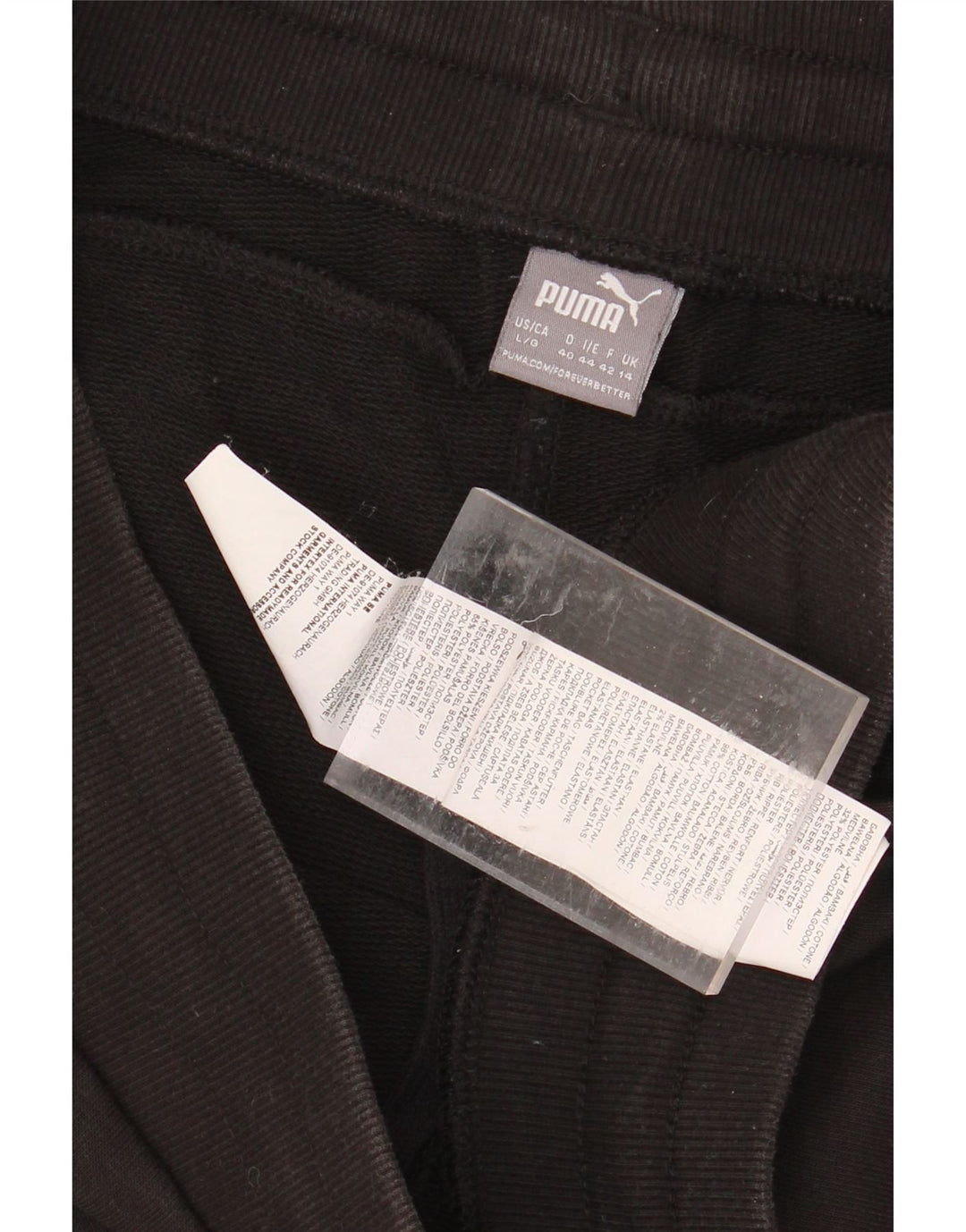 PUMA Womens Sport Shorts UK 14 Large  Black Polyester