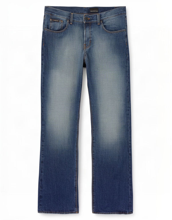 Calvin Klein Jeans rectos para hombre W33 L34 Algodón azul