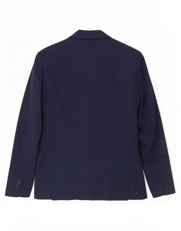 Zara Chaqueta tipo blazer de 2 botones para hombre EU 46 Small Azul marino Poliéster