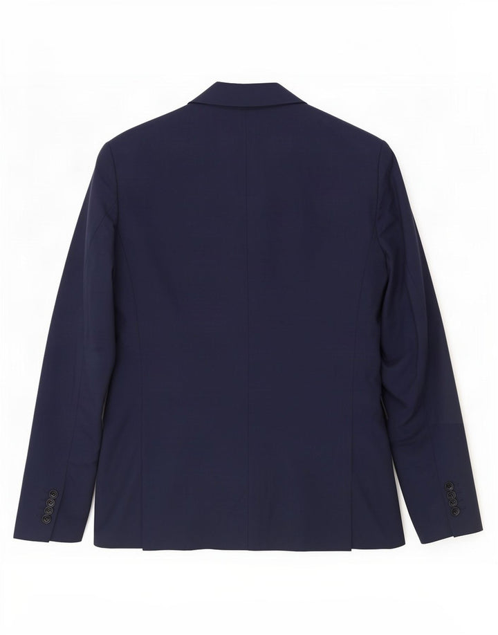 Zara Chaqueta tipo blazer de 2 botones para hombre EU 46 Small Azul marino Poliéster
