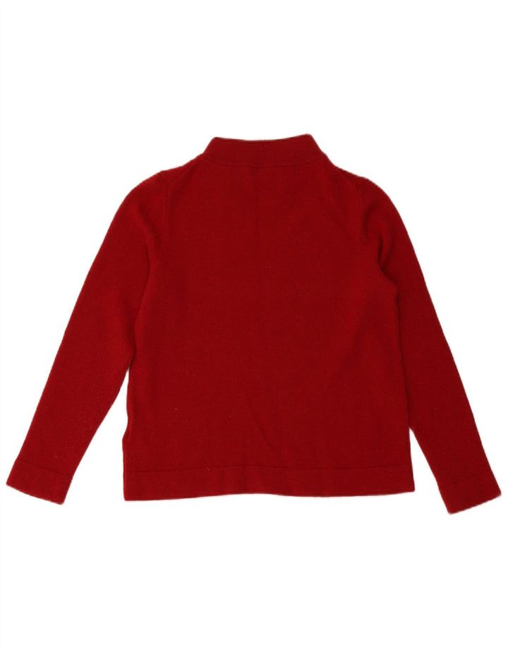 HOBBS Suéter de cuello alto para mujer UK 12 Medium Red Wool