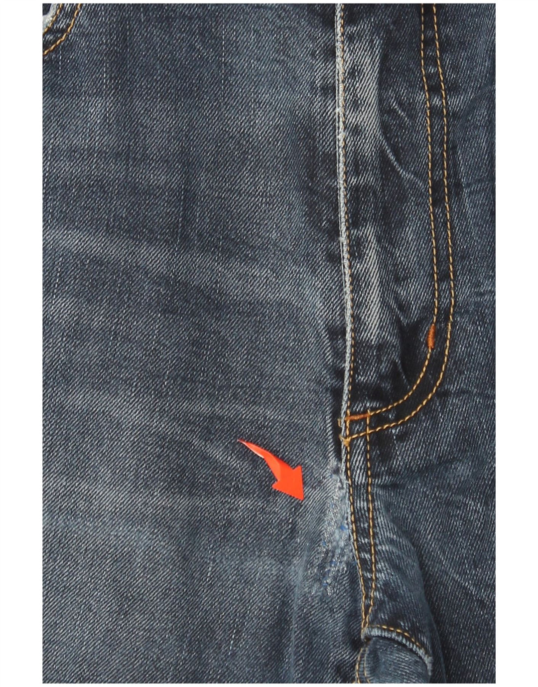MARLBORO CLASSICS Vaqueros rectos para hombre W33 L29 Algodón azul marino