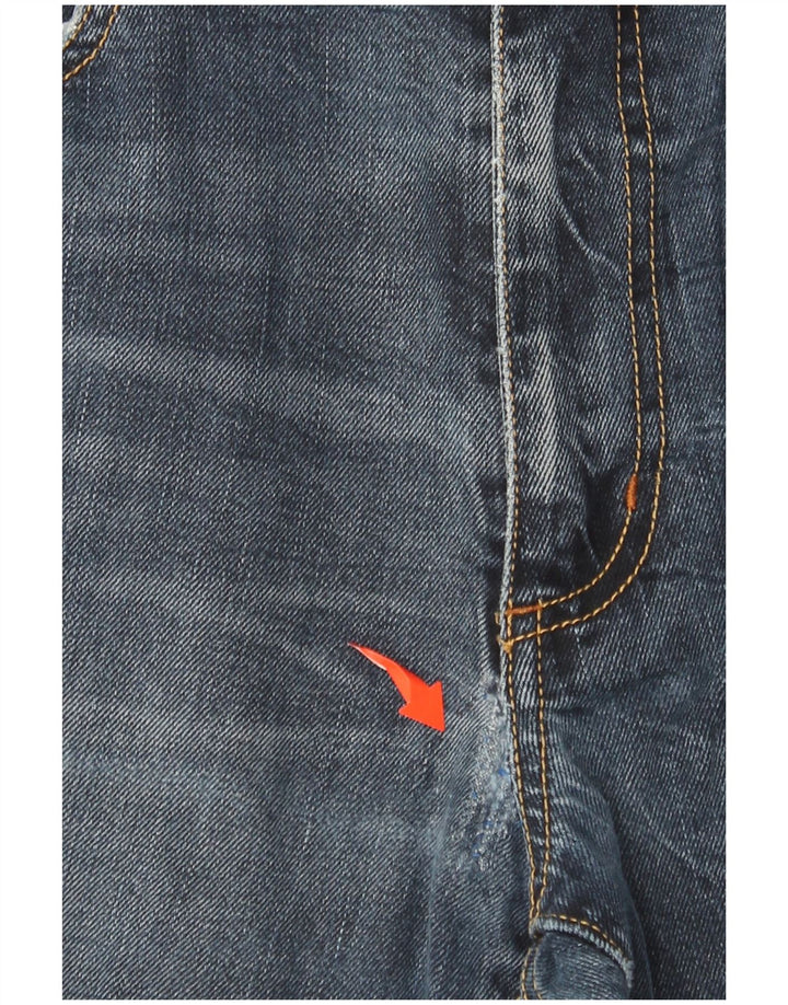 MARLBORO CLASSICS Vaqueros rectos para hombre W33 L29 Algodón azul marino