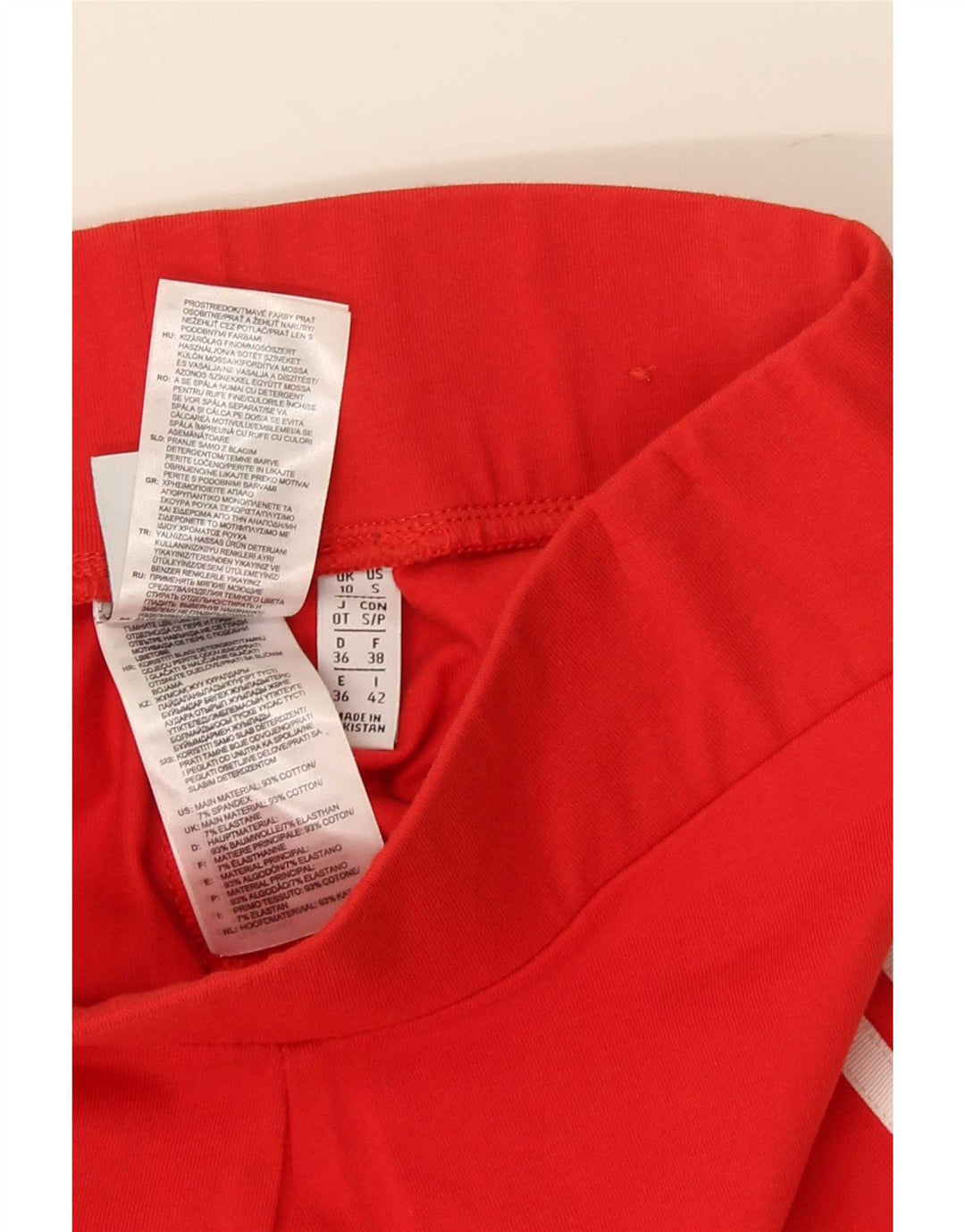 Adidas Leggings para mujer Reino Unido 10 Pequeño Algodón Rojo