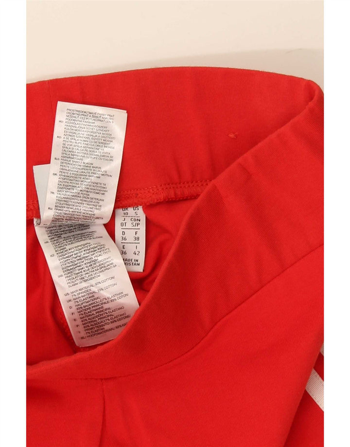 Adidas Leggings para mujer Reino Unido 10 Pequeño Algodón Rojo