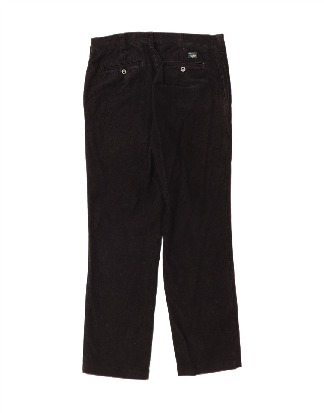 Dockers Pantalones rectos de pana color caqui para hombre W34 L32 Black Classic