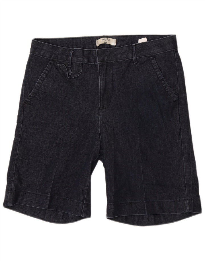 Lee - Pantalones cortos vaqueros para mujer Riders US 8 mediano W30 azul marino algodón
