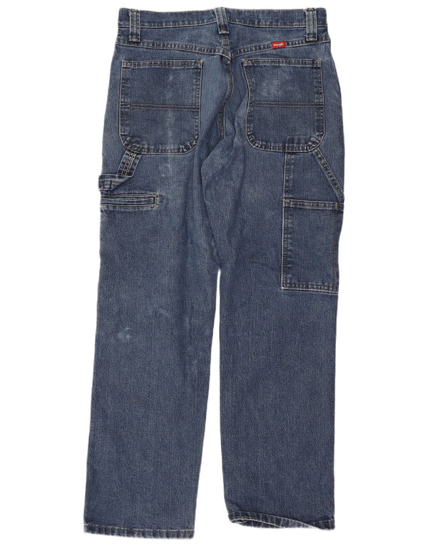 Vaqueros Wrangler Cargo Rectos Para Hombre W30 L30 Algodón Azul