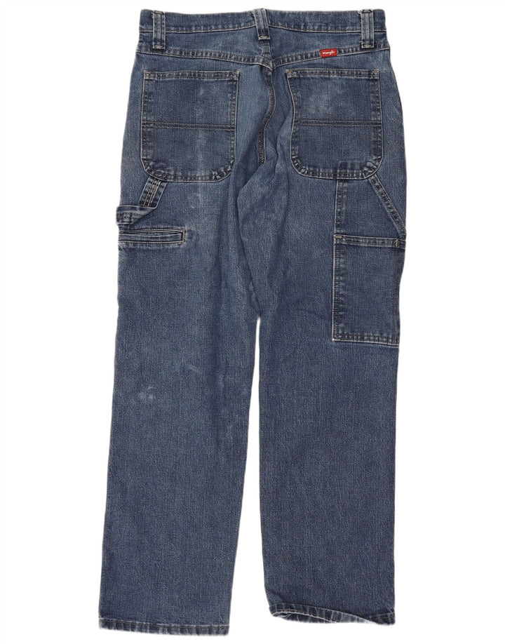 Vaqueros Wrangler Cargo Rectos Para Hombre W30 L30 Algodón Azul
