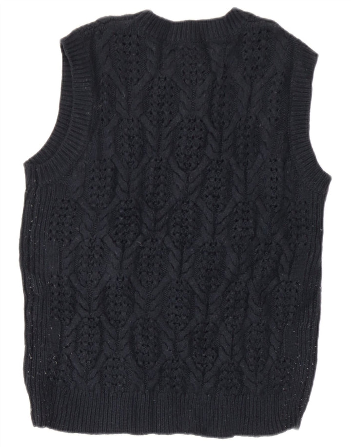 Marks & Spencer - Camiseta sin mangas para mujer, talla 40, tamaño mediano, azul marino, acrílico