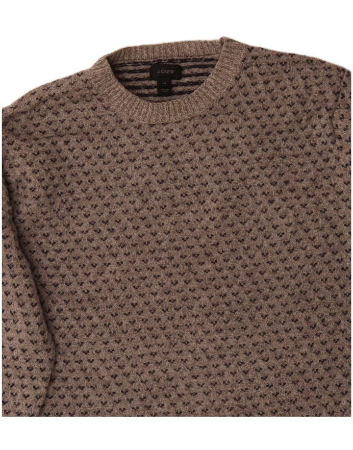 J. CREW Suéter tipo jersey con cuello barco para mujer Reino Unido 40 Gris medio Fair Isle