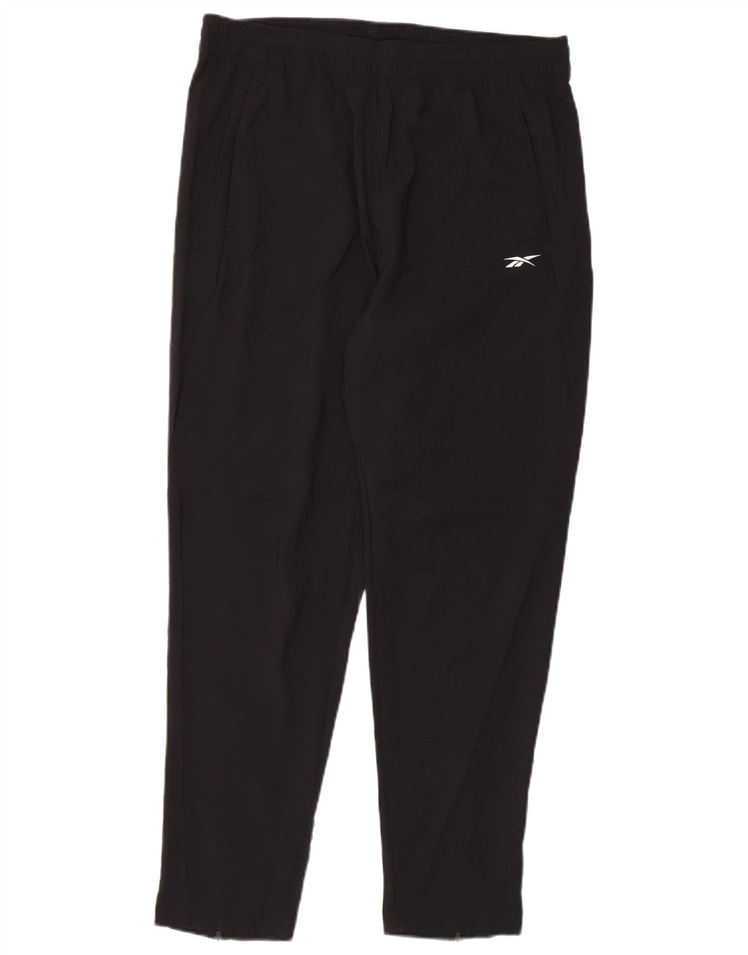 Reebok - Pantalón de chándal para hombre, talla grande, poliéster negro