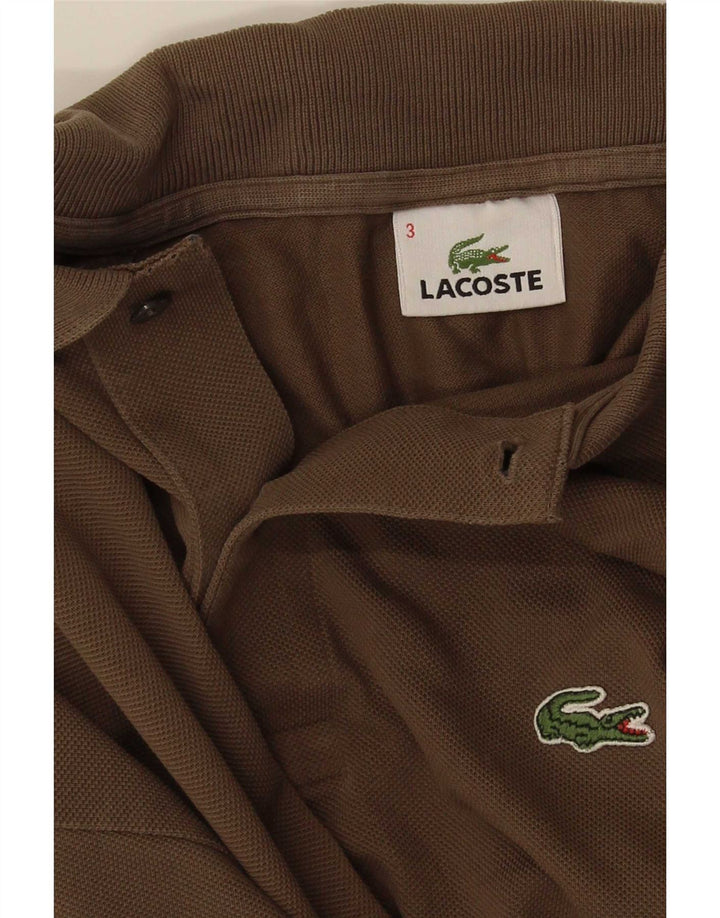 Lacoste Polo para hombre talla 3 pequeño caqui
