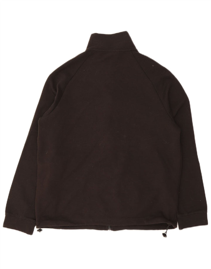 Zara Mujer Chándal Top Chaqueta UK 46 Grande Poliéster Negro