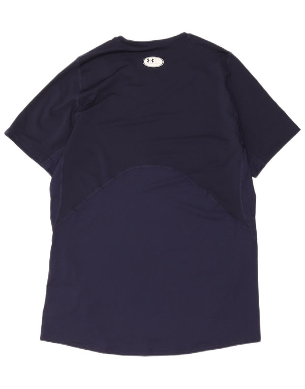 Under Armour Camiseta Heat Gear para hombre, talla grande, poliéster azul marino