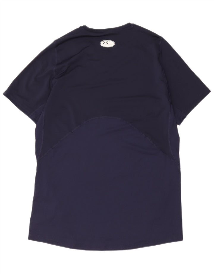 Under Armour Camiseta Heat Gear para hombre, talla grande, poliéster azul marino