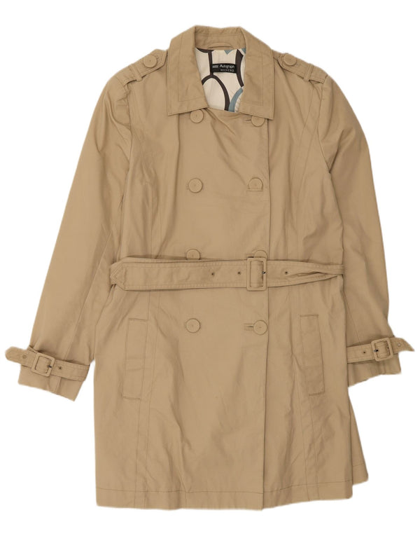 Marks & Spencer Gabardina Autograph para mujer Reino Unido 44 Grande Algodón beige