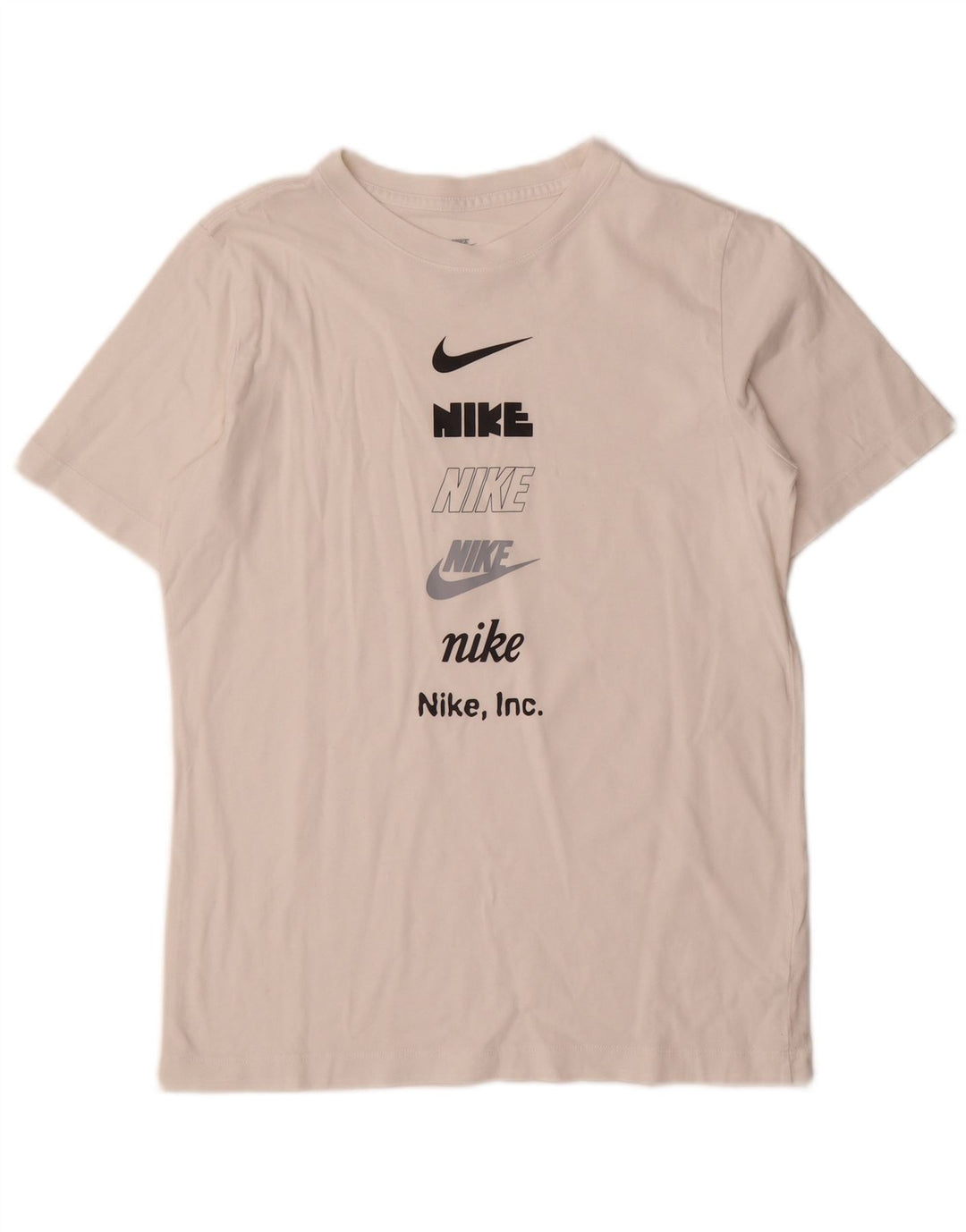 NIKE Camiseta gráfica para niños 13-14 años XL Blanco Algodón
