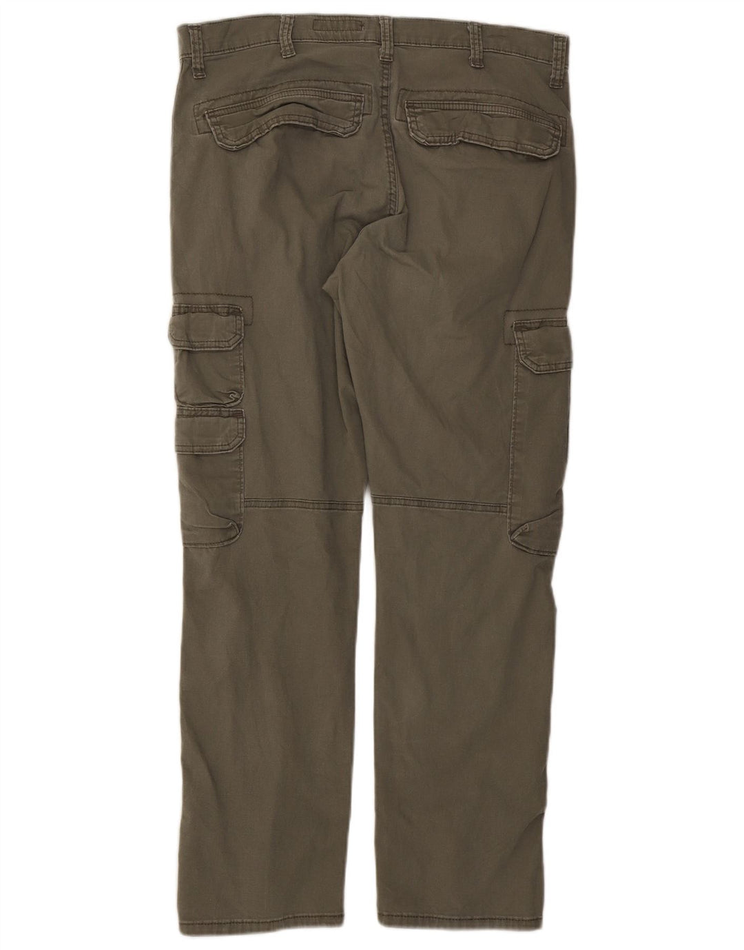 WRANGLER Pantalones cargo cónicos regulares para hombre W34 L30 Algodón caqui