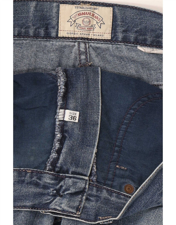 Armani Jeans Hombre Recto W36 L28 Azul