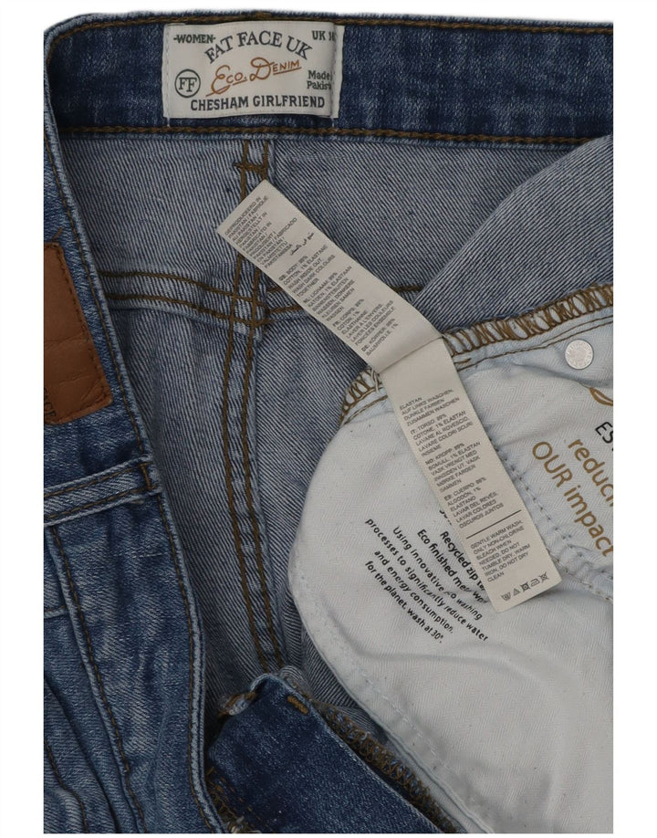 FAT FACE Vaqueros rectos Chesham Girlfriend para mujer UK 40 Large W36 L28 Azul