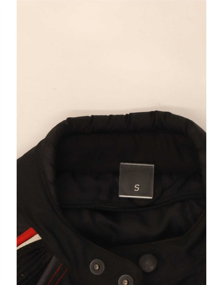 Vintage hombres Racer chaqueta Reino Unido 36 pequeño bloque de color negro