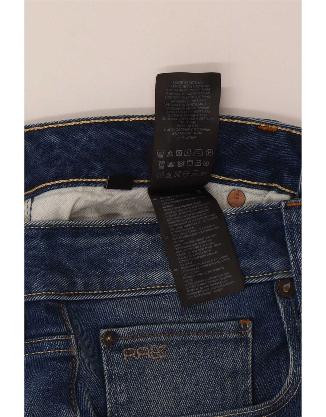 Vaqueros ajustados para hombre G-Star W34 L32 Algodón azul
