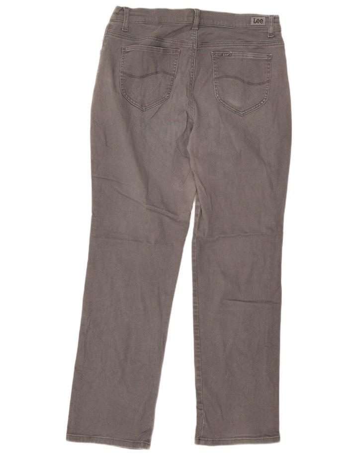 LEE Vaqueros rectos de talle medio y ajuste regular para mujer W32 L29 Gris