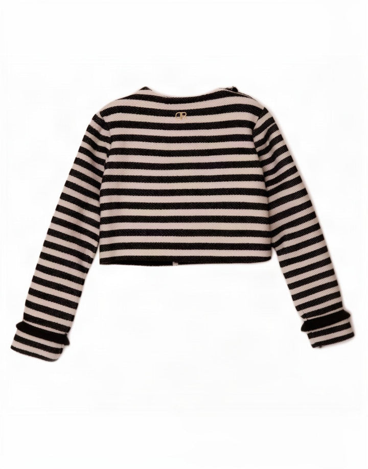Denny Rose Chaqueta Bolero para Mujer IT 42 Poliéster Rayas Blancas Medianas