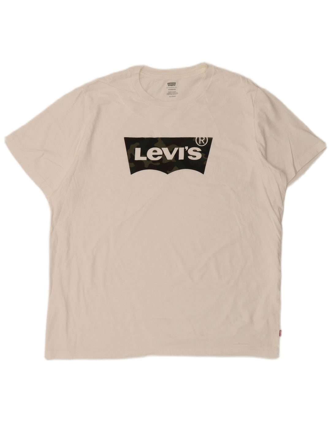 LEVI'S Mens Standard Graphic T-Shirt Top XL White