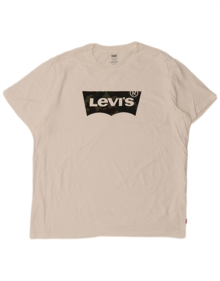 LEVI'S Mens Standard Graphic T-Shirt Top XL White