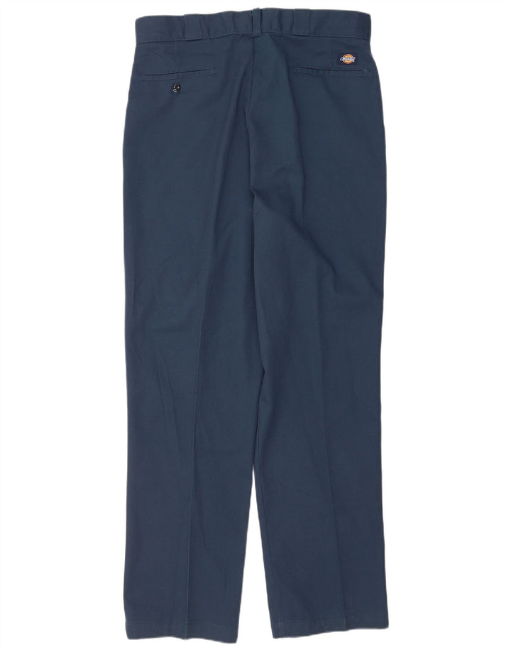Dickies Pantalón chino recto para hombre W38 L34 Poliéster azul marino