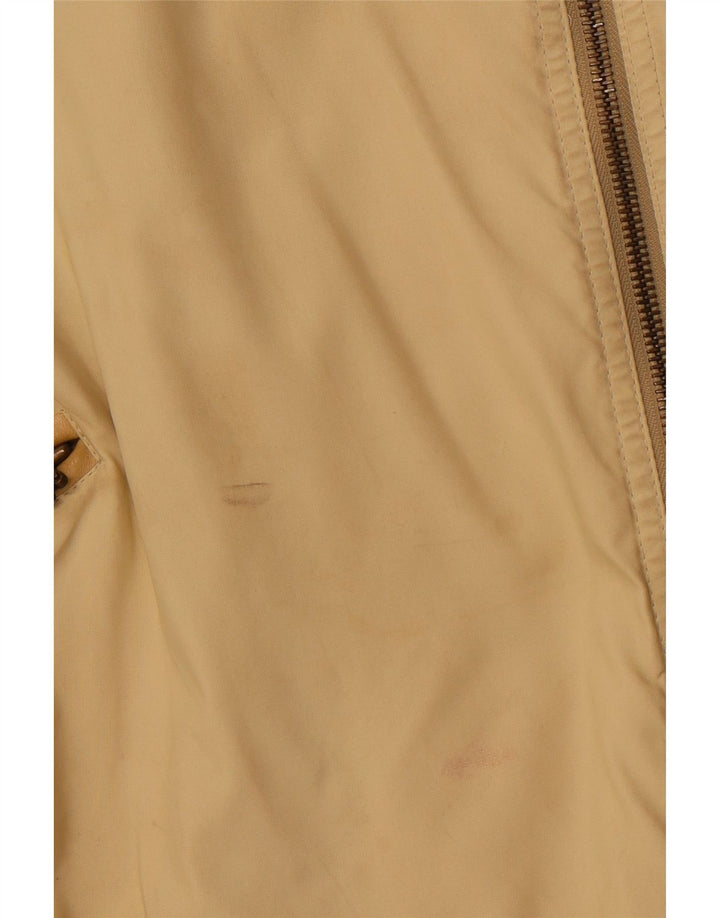 VINTAGE Chaqueta utilitaria para mujer Reino Unido 16 Bloque de color beige grande