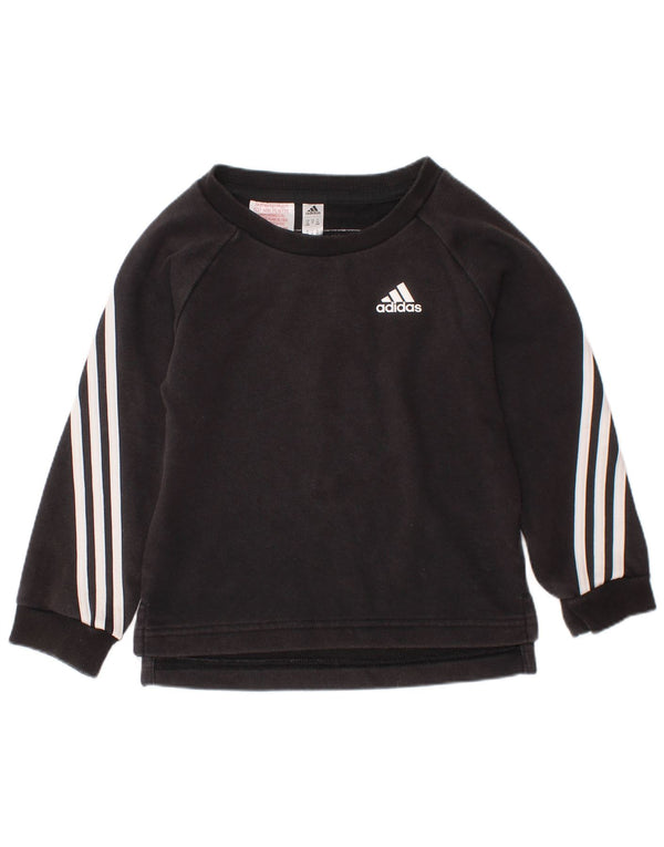 ADIDAS Sudadera Bebé Niño 18-24 Meses Algodón Negro