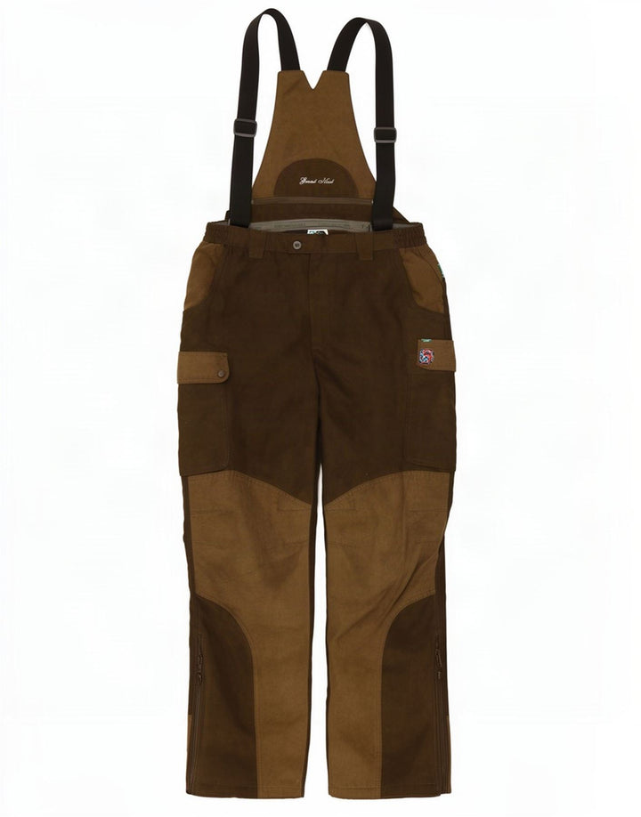 Percussion Pantalón tipo peto cargo para hombre W34 L31 Caqui Colorblock