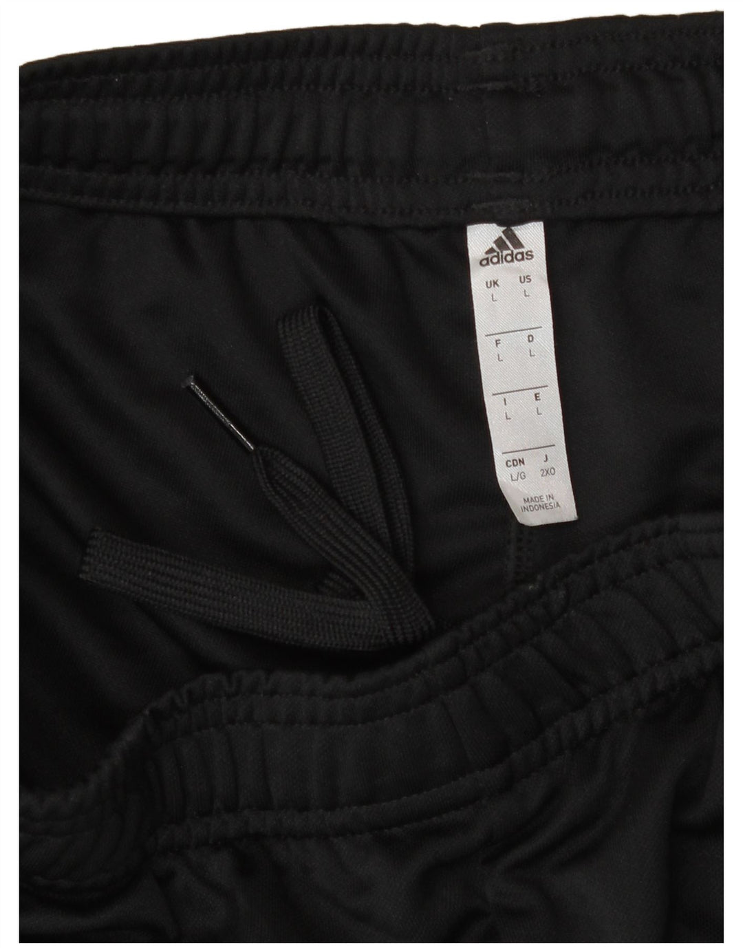 Pantalón De Chándal Adidas Mujer Grande Poliéster A Rayas Negro