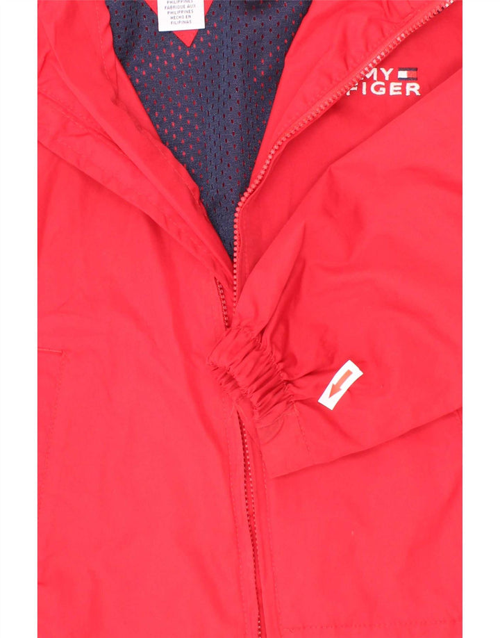 Tommy Hilfiger Chaqueta bomber con capucha para niños 4-5 años Rojo Colorblock