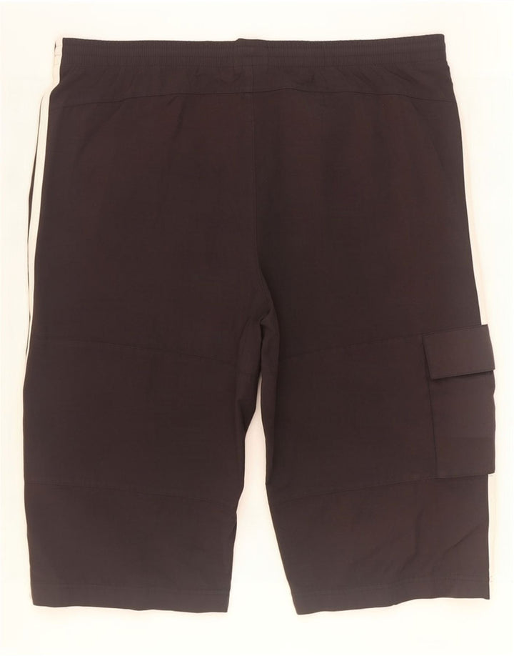 Adidas Mens Cargo Sport Shorts Grande Poliéster Negro